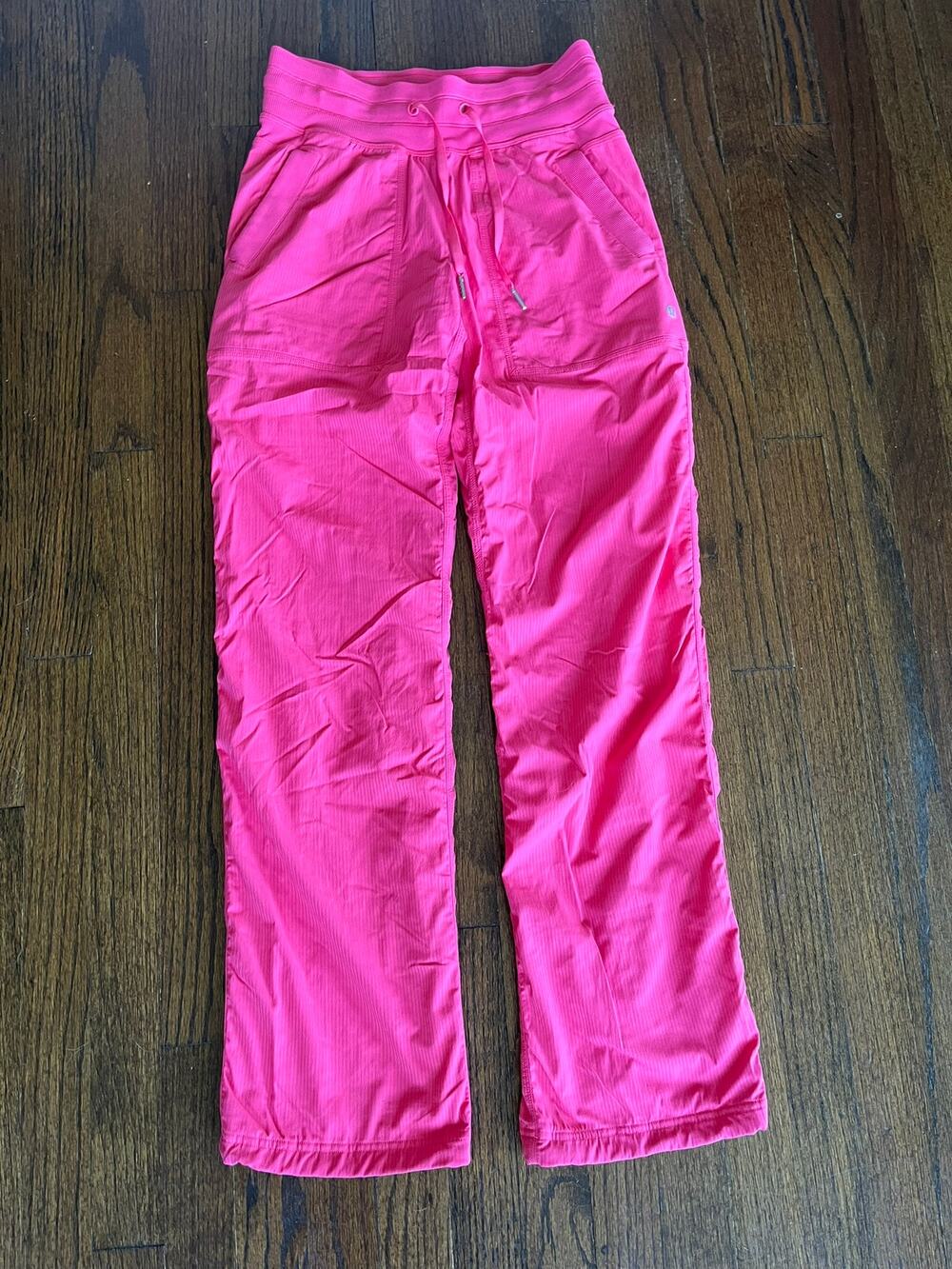 lululemon athletica Hot Pink Drawstring Leggings Pants